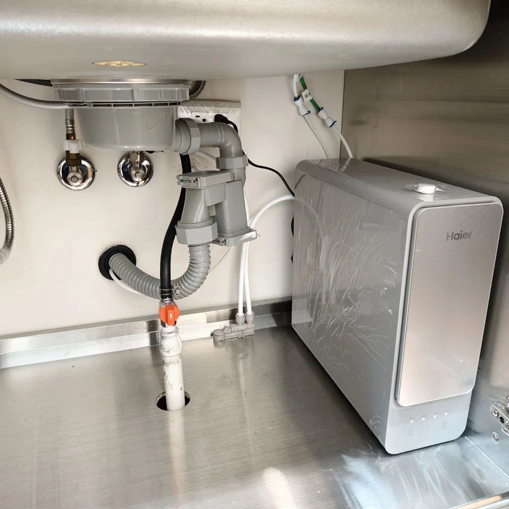 高雄前鎮海爾RO600G淨水器櫥下安裝