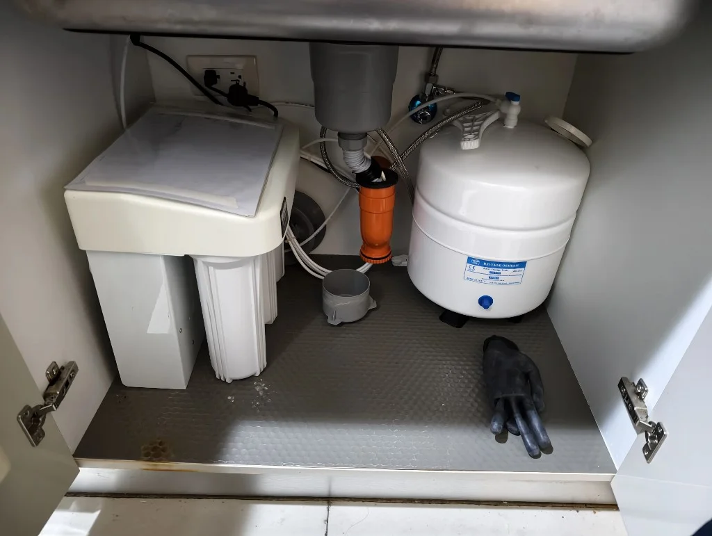 高雄海爾RO600G淨水器櫥下安裝