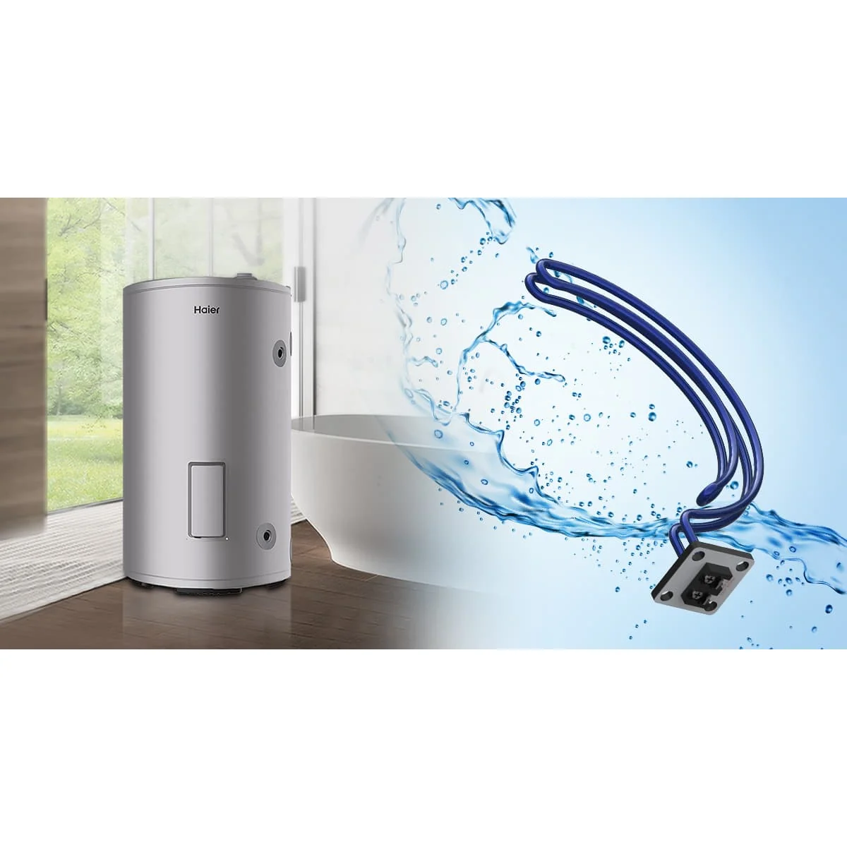 海爾VSLX80L鋯金搪瓷電熱水器產品圖