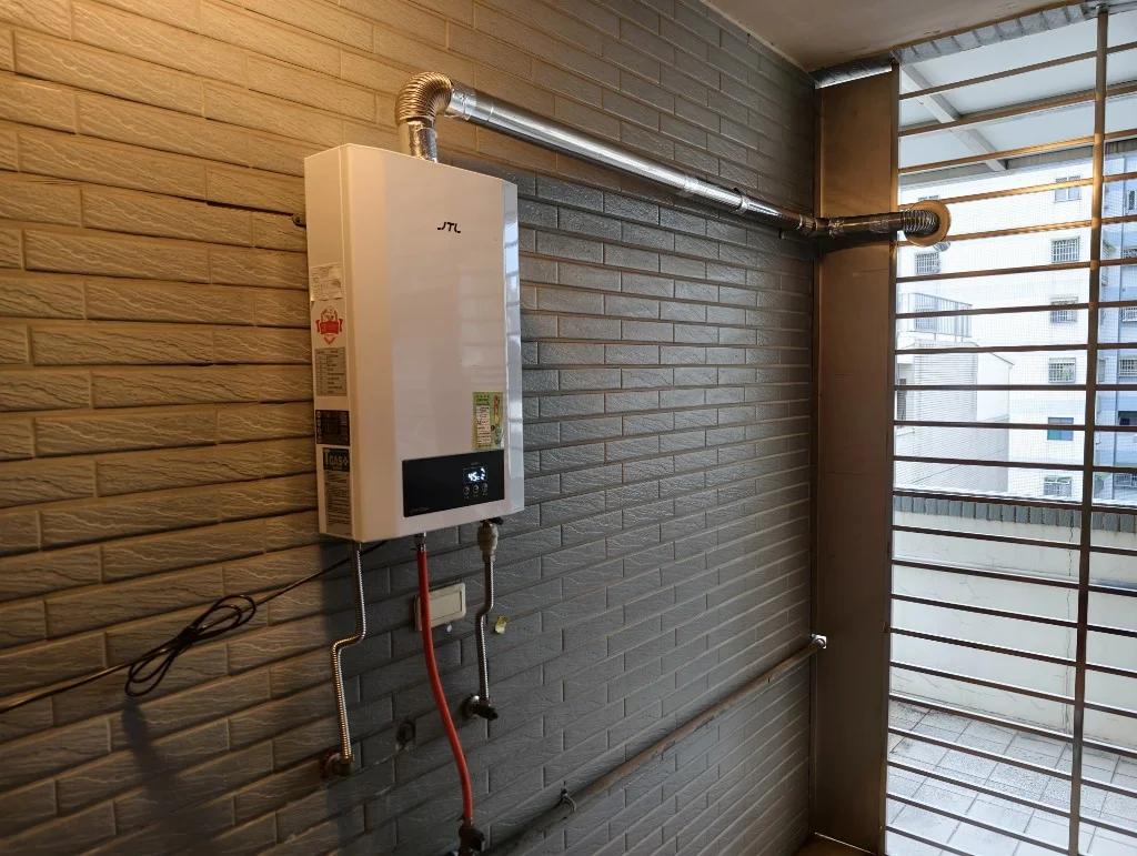 高雄左營喜特麗JTH1220A數位恆溫強排熱水器安裝案例