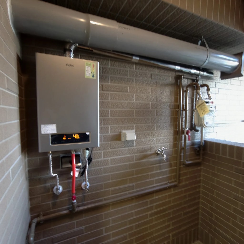 高雄前鎮英倫亞灣2建案海爾DC5強制排氣數位恆溫熱水器安裝完工